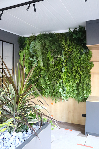 EcoGreen Wall B, zielona ściana z roślin sztucznych panel, 1m kwadratowy