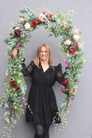 Koriana 2, girlanda roślinna na drzwi