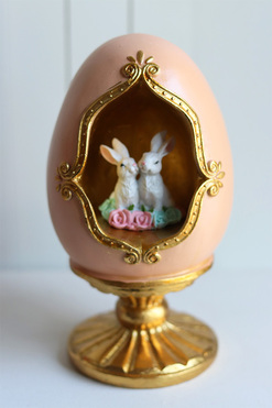 Easter Faberge, jajko wielkanocne figurka, wys.22cm 