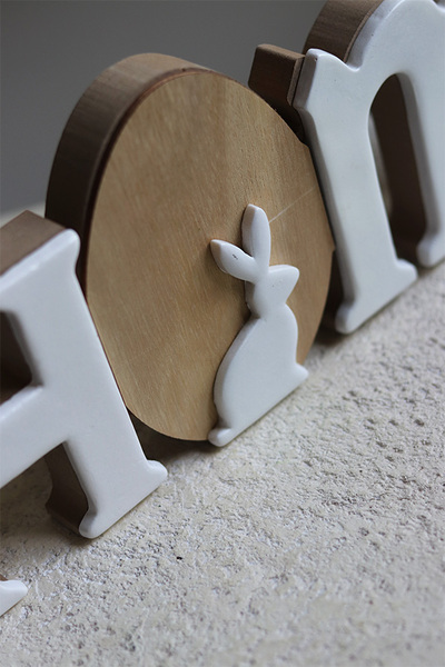 litery drewniane Home Dekor wym. jednej litery