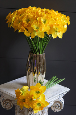 bukiet żonkili, 5 sztuk, dł.50cm  