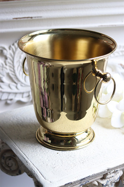 cooler wiaderko na lód, Lux Villa Gold Boris, wym.24x22cm