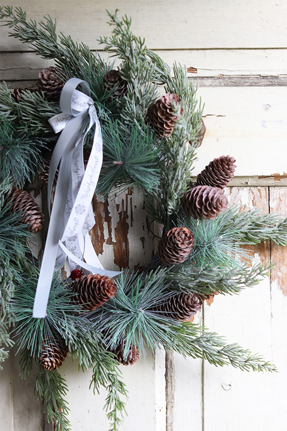 iglasty wianek zimowy, Zimowa Kraina, śr.33cm