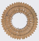 Wild Leaves, stylowe lustro w bogato zdobionej ramie, wym.94x94cm