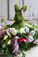 kompozycja wielkanocna, Zając na Łące, wym.32x46cm