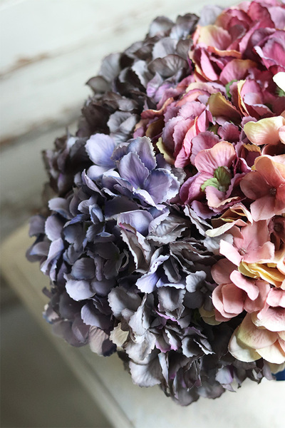 kosz pełen hortensji, Nostalino, wym.25x27cm