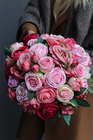 Rosaria, romantyczny kosz różowych kwiatów