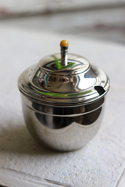 Lucia Amber, posrebrzana cukiernica, wym.11.5x9.5x9cm 