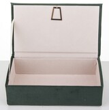 Orlando Velurri, welurowe puzderko / szkatułka na biżuterię, zielona, wym.6x19x11.5cm