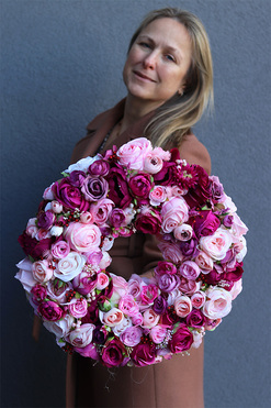 bardzo bogaty wianek, Meddisa Tenata, śr.38cm