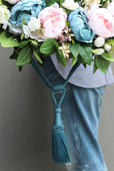 duży wianek z chwostem, Peonya, śr.54cm 