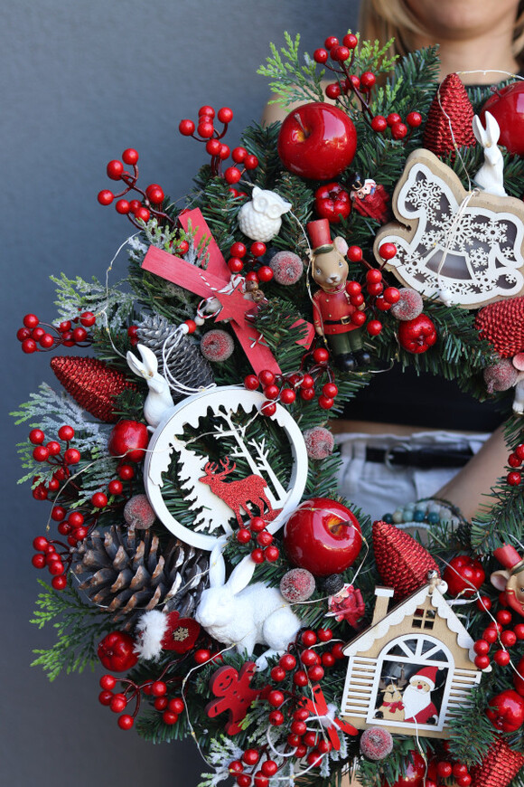 bajeczny wianek świąteczny Merry Xmas with tenDOM	