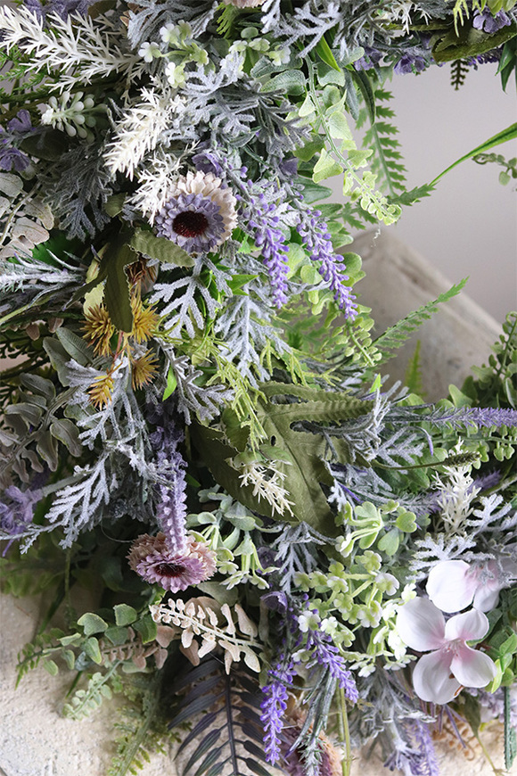 Wichry Namiętności Pastels, wianek dekoracyjny z lawendą