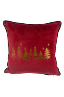 Christmas, poduszka dekoracyjna, burgund choinka, wym.40x40cm