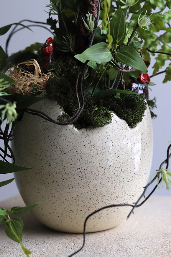 Wiejska Wiosna, stroik wielkanocny z kurami