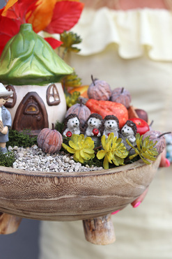 Leddenia, kompozycja / stroik jesienny, wym.40x33cm