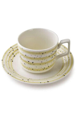 Stripes, zestaw prezentowy 6 filiżanek ze spodkiem, B, poj.210ml