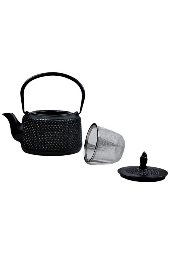 Elgin, żeliwny imbryk do herbaty, czarny
