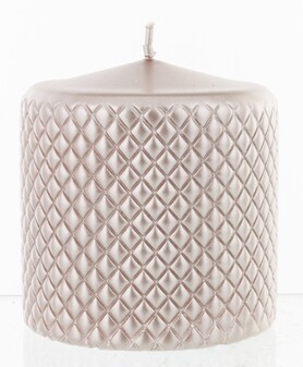 świąteczna świeca Cadiz, Rose Gold, wym.9.5x9x9cm