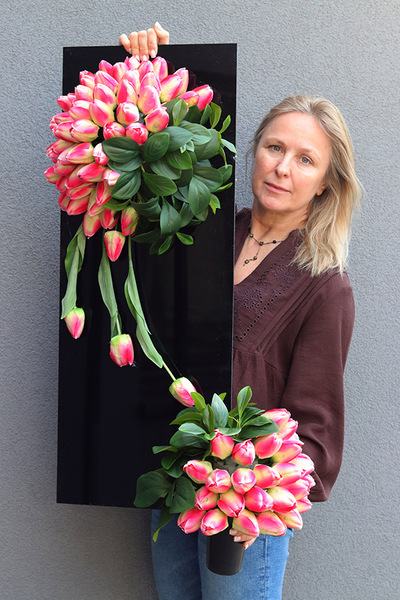 Tulippo New Design Truskawka, komplet dekoracji nagrobnych