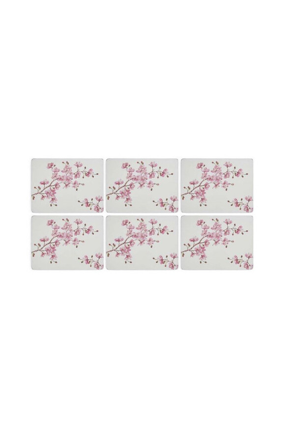 Różowe Kwiaty podkładki korkowe