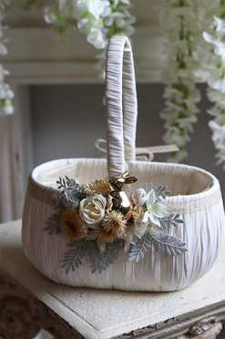 Trebla, dekorowany koszyczek wielkanocny, wys.28cm  