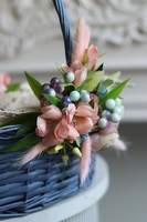 Grey Easter, dekorowany koszyczek wielkanocny