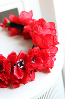 Makowy, wianek na głowę