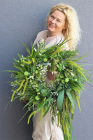 Green Berra, zielony wianek na drzwi