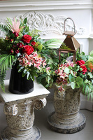 Angelo Julia Bordo, komplet dekoracji nagrobnych, lampion bukiet