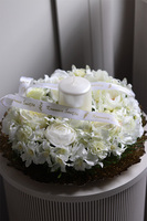 Biellato, biały stroik komunijny, wym.11x35cm