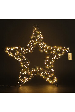 Christmas Light, świąteczna figurka gwiazda LED, wym.45x47cm