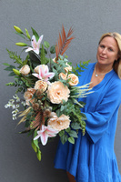 Idealia, komplet dekoracji nagrobnych, kompozycja & bukiet