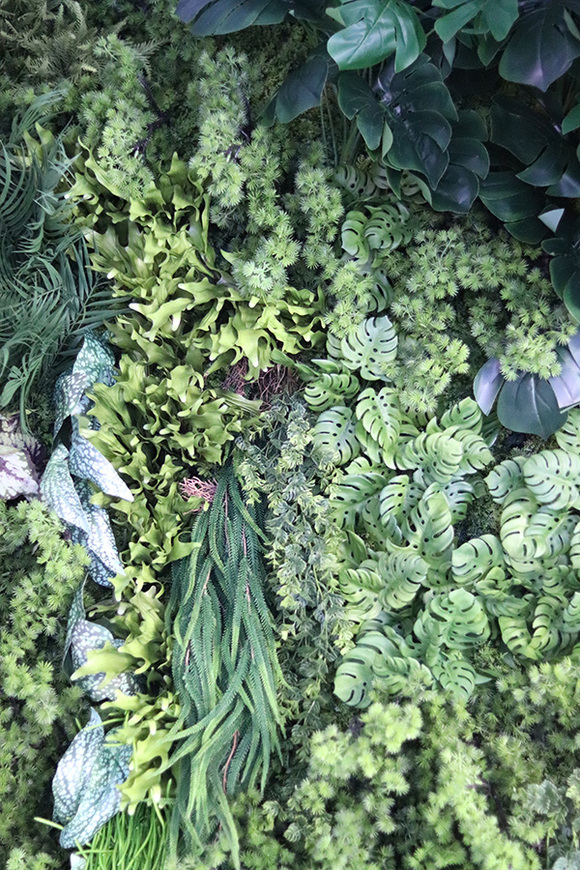 EcoGreen Wall B, zielona ściana z roślin sztucznych panel, 1m kwadratowy