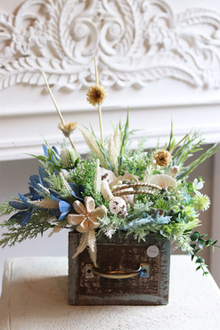 kompozycja marynistyczna w szufladzie, Nadmorska 2, wym.38x34cm 