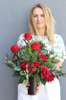 Red Grette, komplet & bukiet, komplet nagrobny