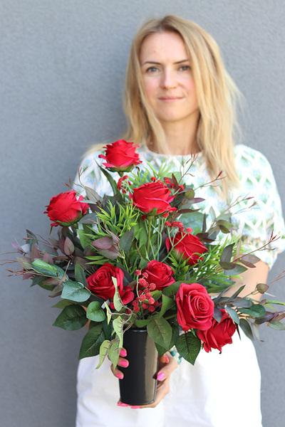 Red Grette, komplet & bukiet, komplet nagrobny