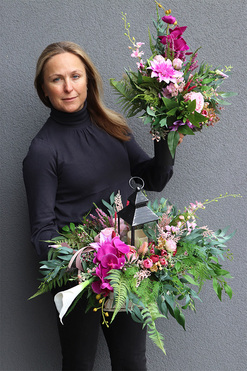 Loesa, komplet dekoracji nagrobnych we wkładzie,  kompozycja + bukiet