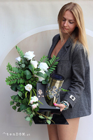 Solaria, dekoracja nagrobna na pleksji z lampionem