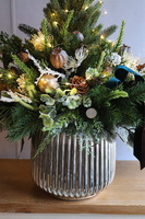 Deluxe Silver XL, choinka świąteczna w donicy LED