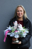 Pastellia, świąteczny stroik w pucharze