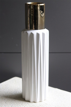 Moderne, ceramiczny smukły wazon, wym.32.5x9cm