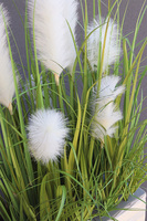 Perefana Saute, sztuczna trawa z pióropuszami w stretchu, wys.92cm