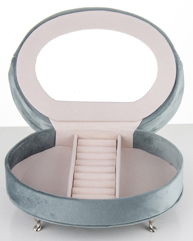 szkatułka / puzderko Florencja Blue, wym.14.5x21x15.5cm