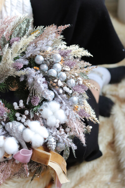 Mroźne Dni, zimowy wianek na drzwi