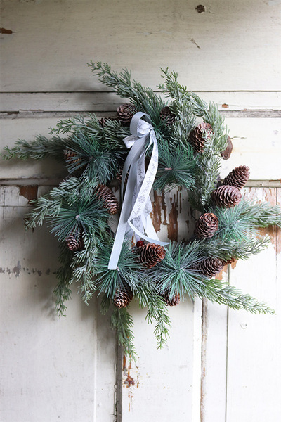 iglasty wianek zimowy, Zimowa Kraina, śr.33cm