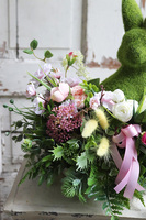 kompozycja wielkanocna, Zając na Łące, wym.32x46cm