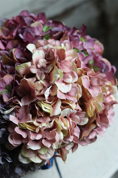 kosz pełen hortensji, Nostalino, wym.25x27cm