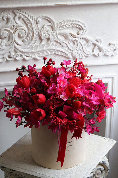 box kwiatowy Walentynki