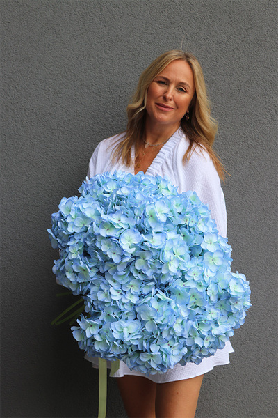 Sky Blue, bukiet niebieskich hortensji
